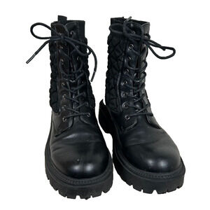 White Mountain Shayne Sz 7 1/2M chunky sole man made upper utility military boot